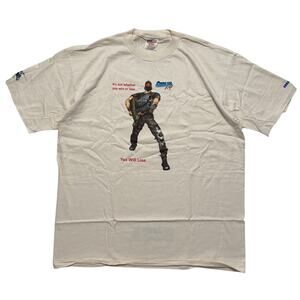 Deadstock VTG 90's Gunblade Sega Video Game Promo T-Shirt Cream XL